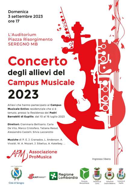 3 settembre 2023 - Seregno - Orchestra ed Ensemble Giovanili Campus ProMusica