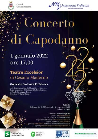 1 gennaio 2022 - Cesano Maderno - Concerto di Capodanno