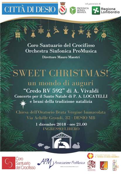 Citta Natale Di Achille.Associazione Promusica Aps 1 Dicembre 2018 Desio Concerto Di Natale