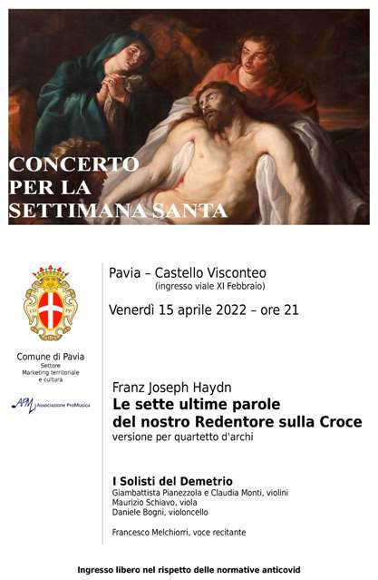 15 aprile 2022 - Pavia - Le sette ultime parole di Cristo sulla croce