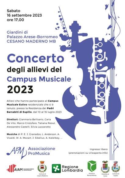 16 settembre 2023 - Cesano Maderno - Orchestra ed Ensemble Giovanili Campus ProMusica