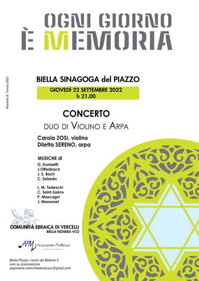 22 settembre 2022 - Biella - Duo violino-arpa