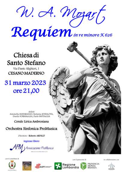 31 marzo 2023 - Cesano Maderno - Concerto di Pasqua - Requiem di Mozart